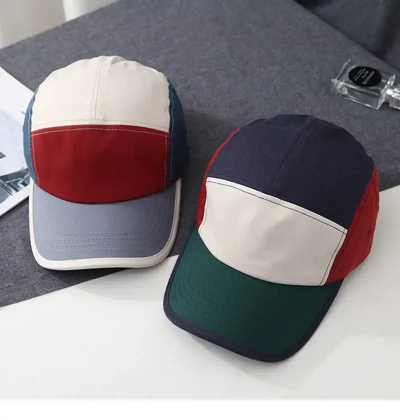 American Style Retro Color-Block Baseball Cap for Men Women — feature 7