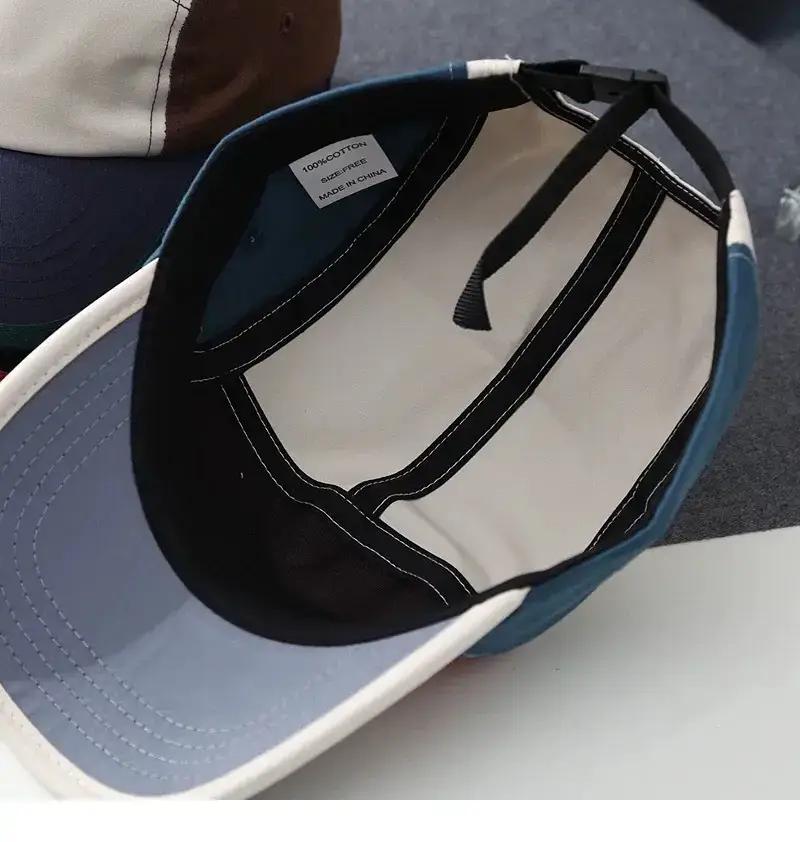 American Style Retro Color-Block Baseball Cap for Men Women — feature 8