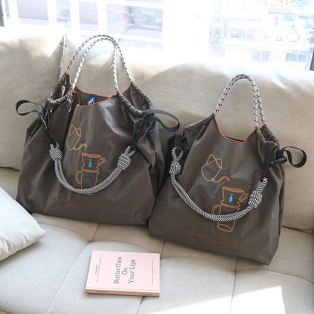 Women's Embroidered Tea Cup Bag Large Capacity Shoulder Crossbody - Image 19