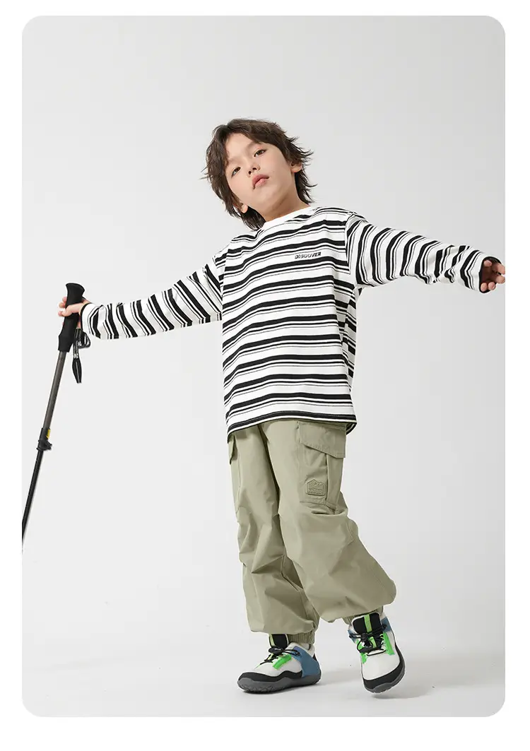 Boys Striped Long Sleeve T-Shirt Spring Autumn Kids — feature 17