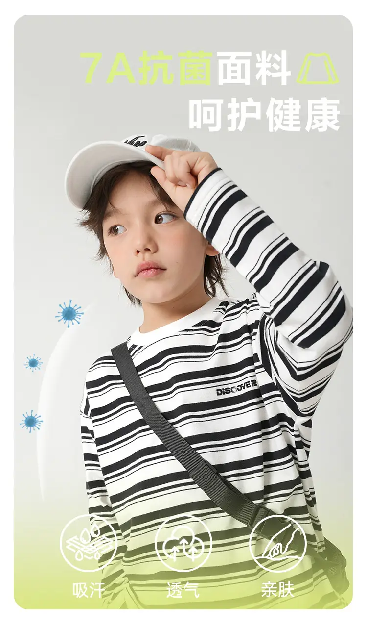 Boys Striped Long Sleeve T-Shirt Spring Autumn Kids — feature 2