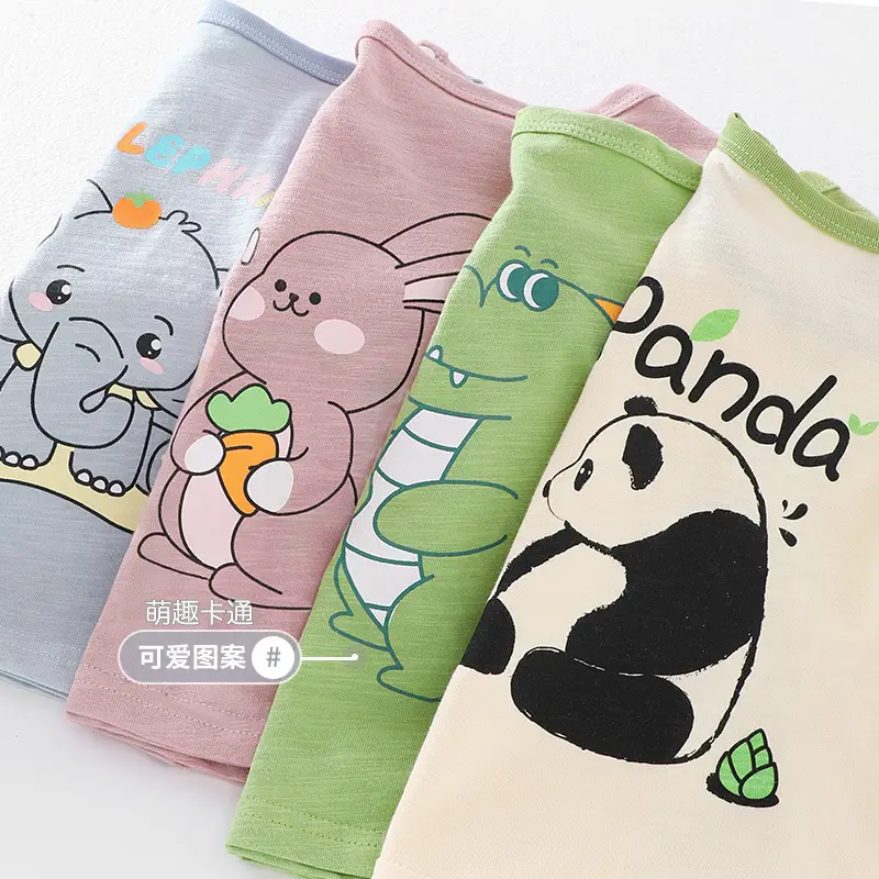 Baby Summer Sleeveless T-Shirt Casual Kids Boys Girls