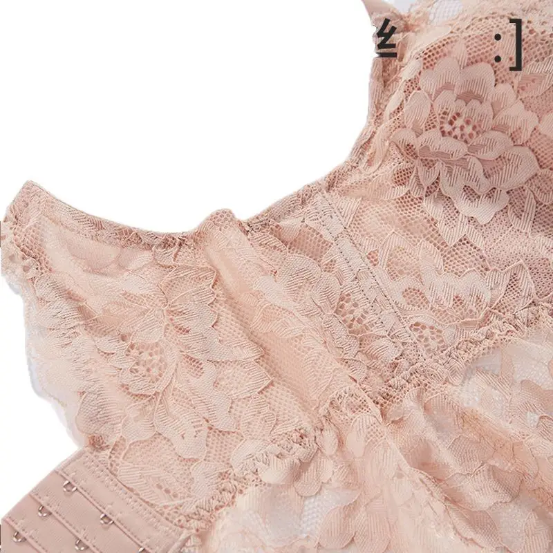 Lace Intimates for Women with Big Breasts, Anti-Exposure, Sexy and Beautiful Back Tube Top, Summer Thin Large Size Bra, Full Cup