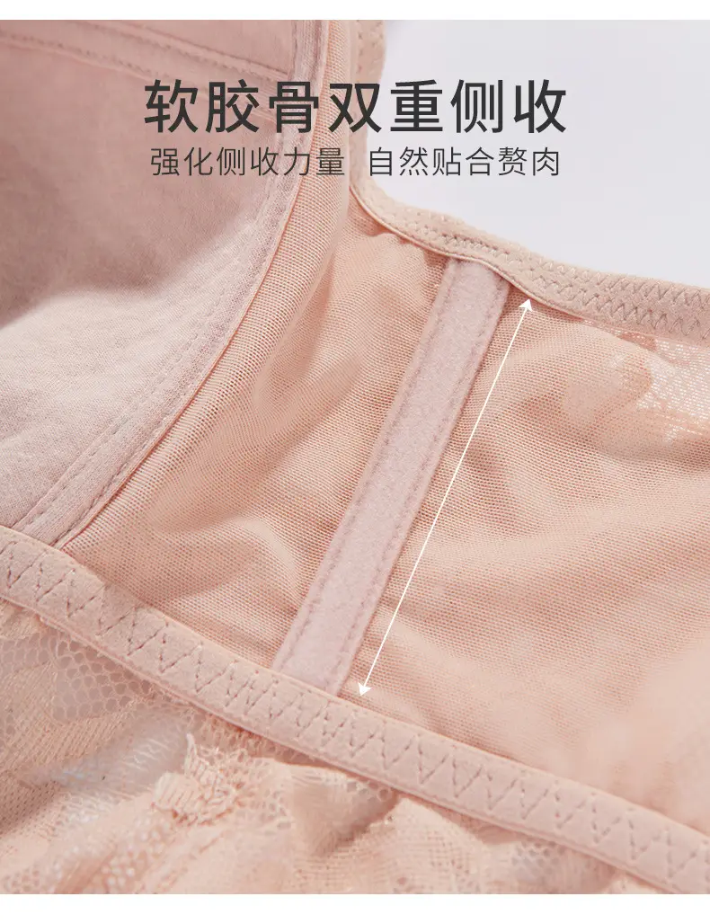 Lace Intimates for Women with Big Breasts, Anti-Exposure, Sexy and Beautiful Back Tube Top, Summer Thin Large Size Bra, Full Cup — feature 10