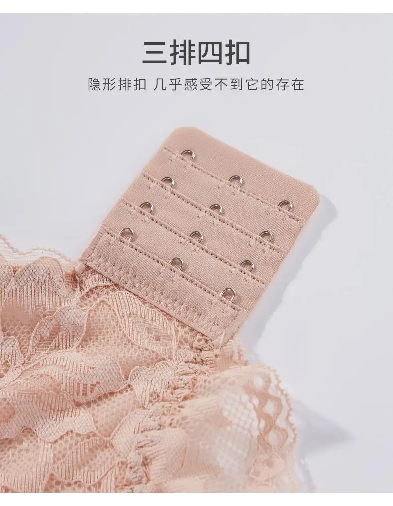 Lace Intimates for Women with Big Breasts, Anti-Exposure, Sexy and Beautiful Back Tube Top, Summer Thin Large Size Bra, Full Cup — feature 13