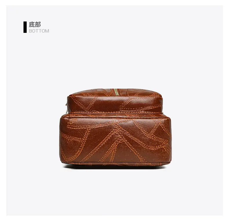 Black Quilted Women's Chest Bag with Geometric Strap — feature 32