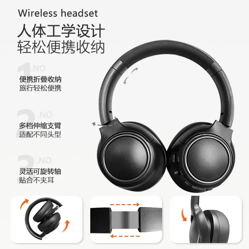 Wireless Headset with Bluetooth 5.3 Long Life Noise Reduction - Image 5