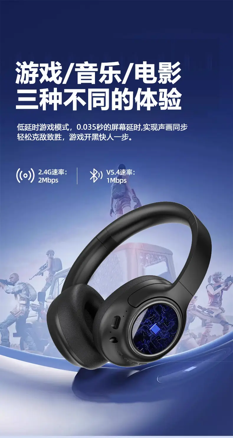 Wireless Headset with Bluetooth 5.3 Long Life Noise Reduction β feature 7