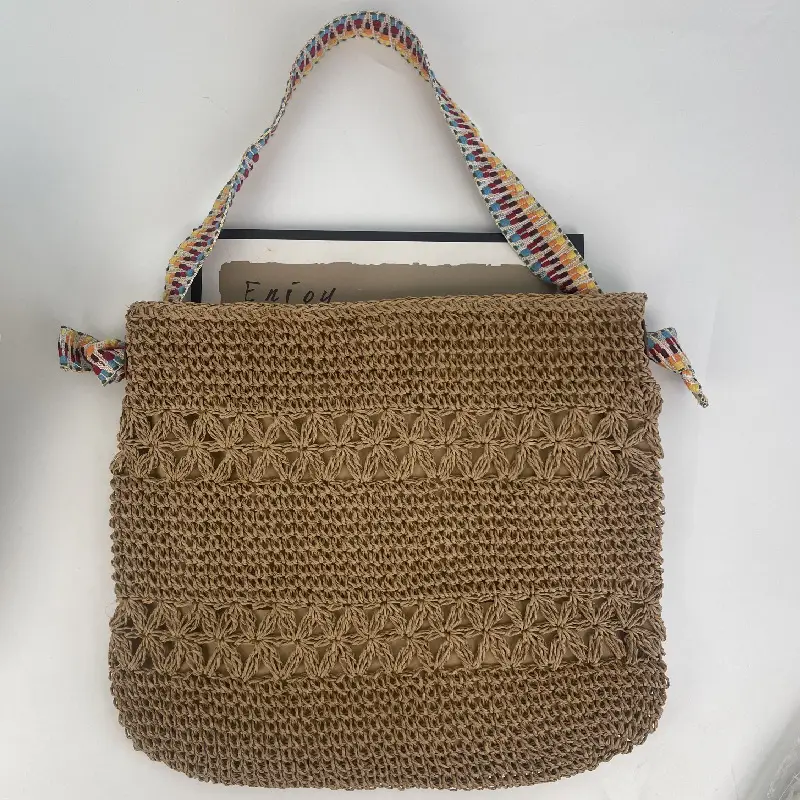 Woven Straw Shoulder Bag Large Capacity Fashion Women's - Image 2