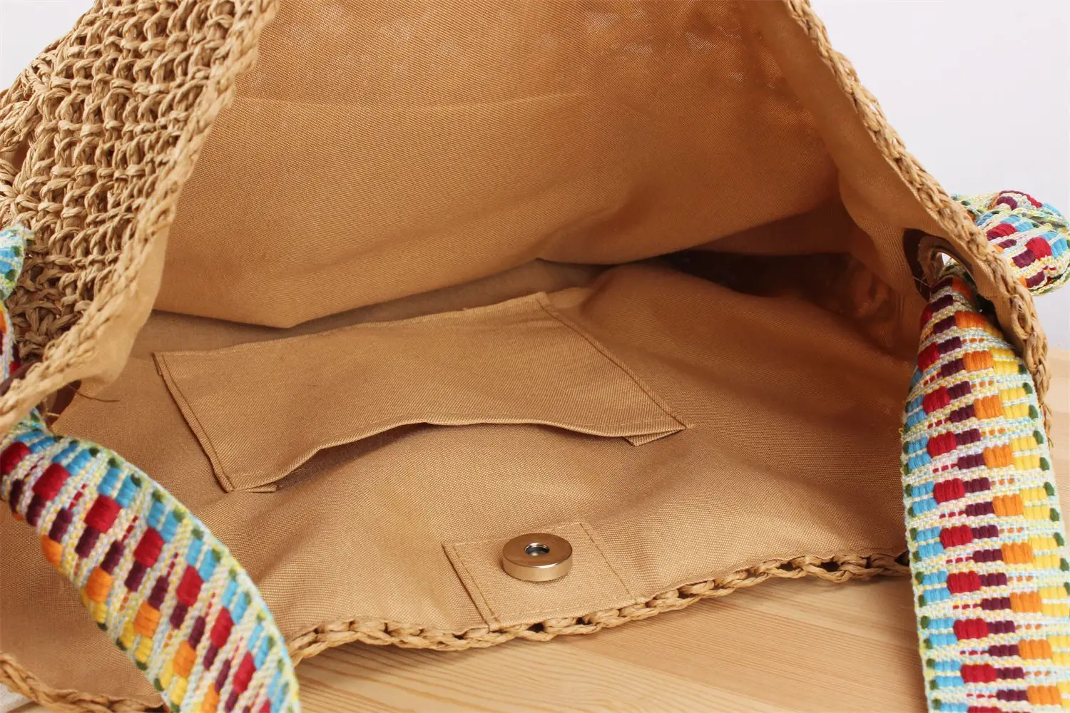 Woven Straw Shoulder Bag Large Capacity Fashion Women's — feature 6