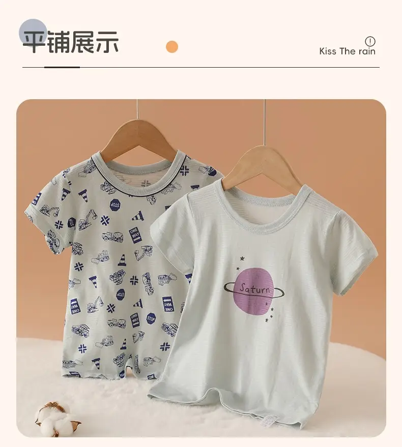 100% Cotton Baby T-Shirt Blue Pirate Print Small Medium — feature 12