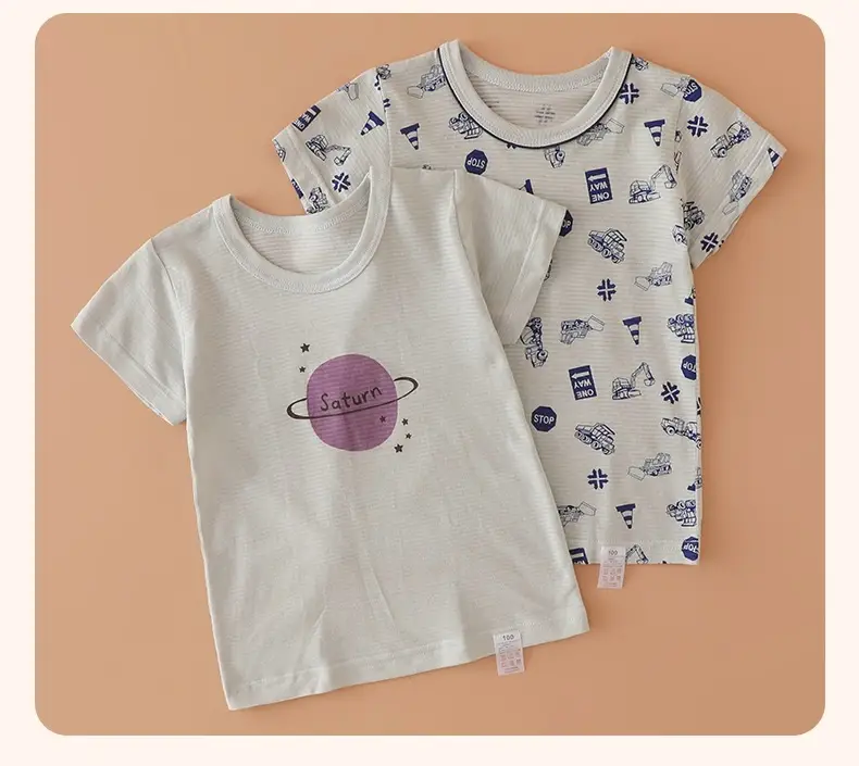 100% Cotton Baby T-Shirt Blue Pirate Print Small Medium — feature 13