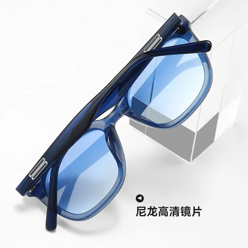 Blue Square Sunglasses for Women 2025 New Fashion - Image 12