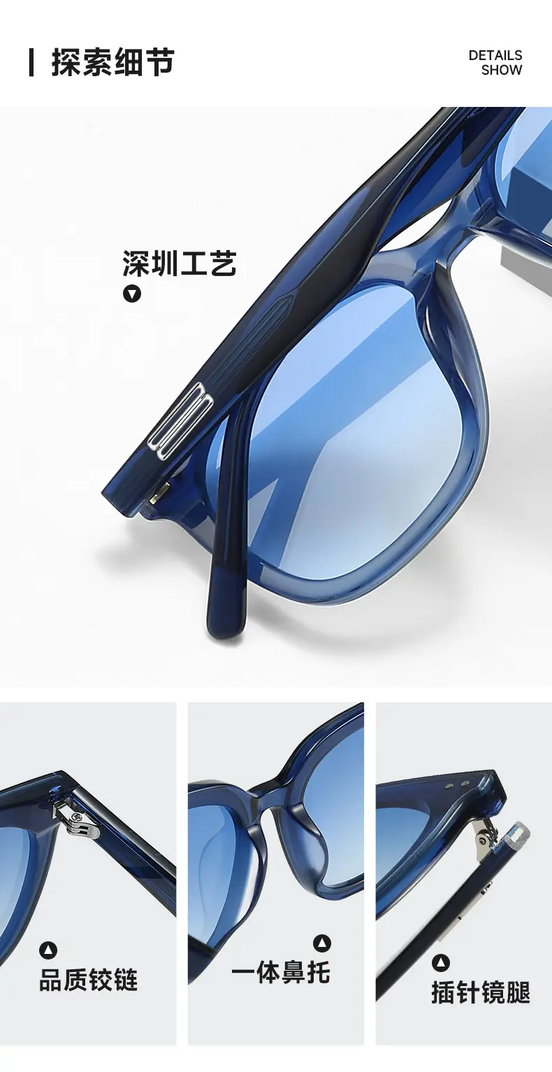 Blue Square Sunglasses for Women 2025 New Fashion — feature 6