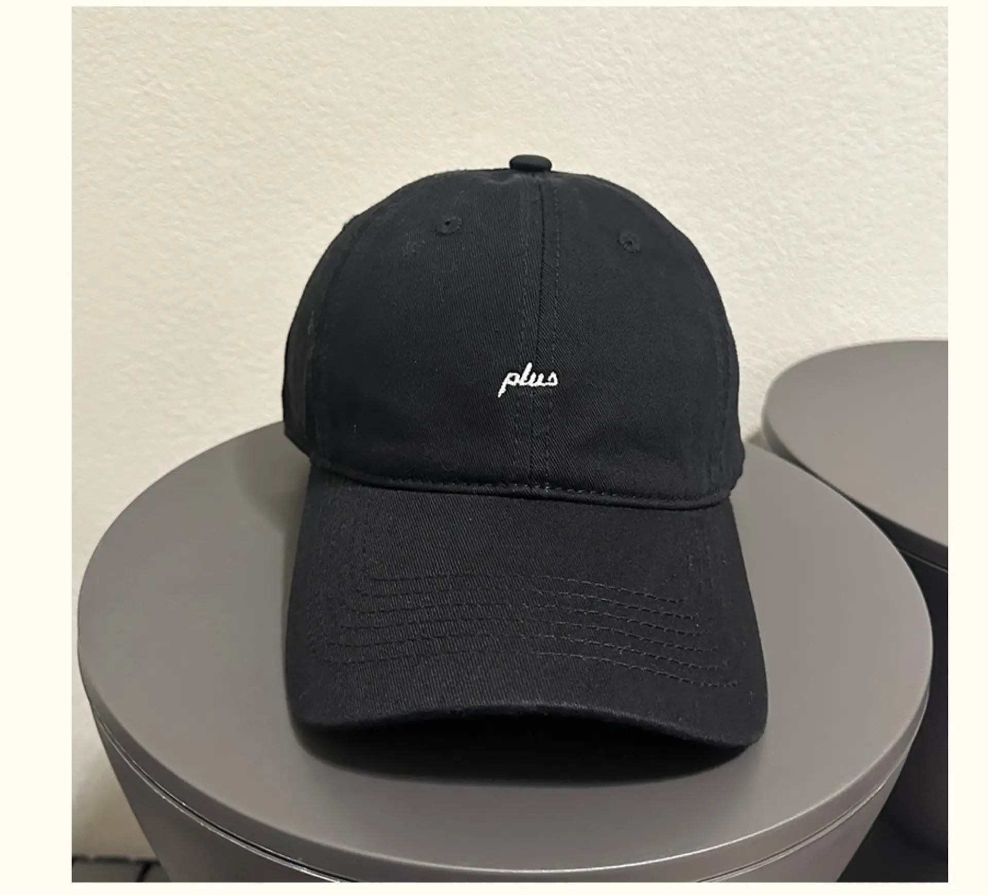 Women's Gray Plus Embroidered Baseball Cap — feature 6