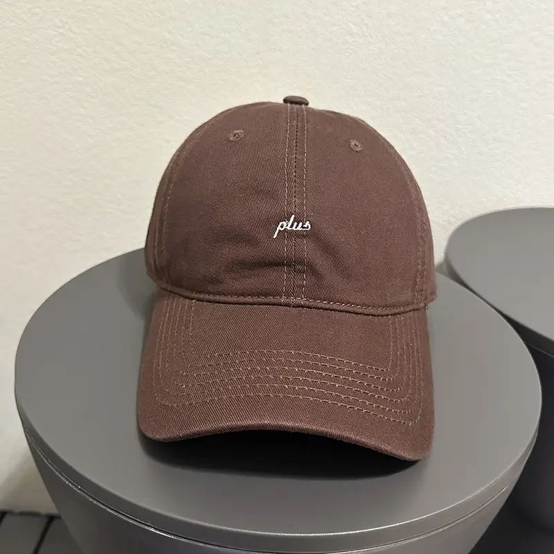 Women's Gray Plus Embroidered Baseball Cap