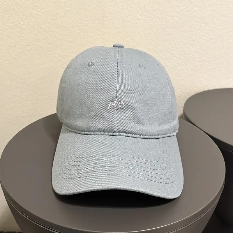 Women's Gray Plus Embroidered Baseball Cap
