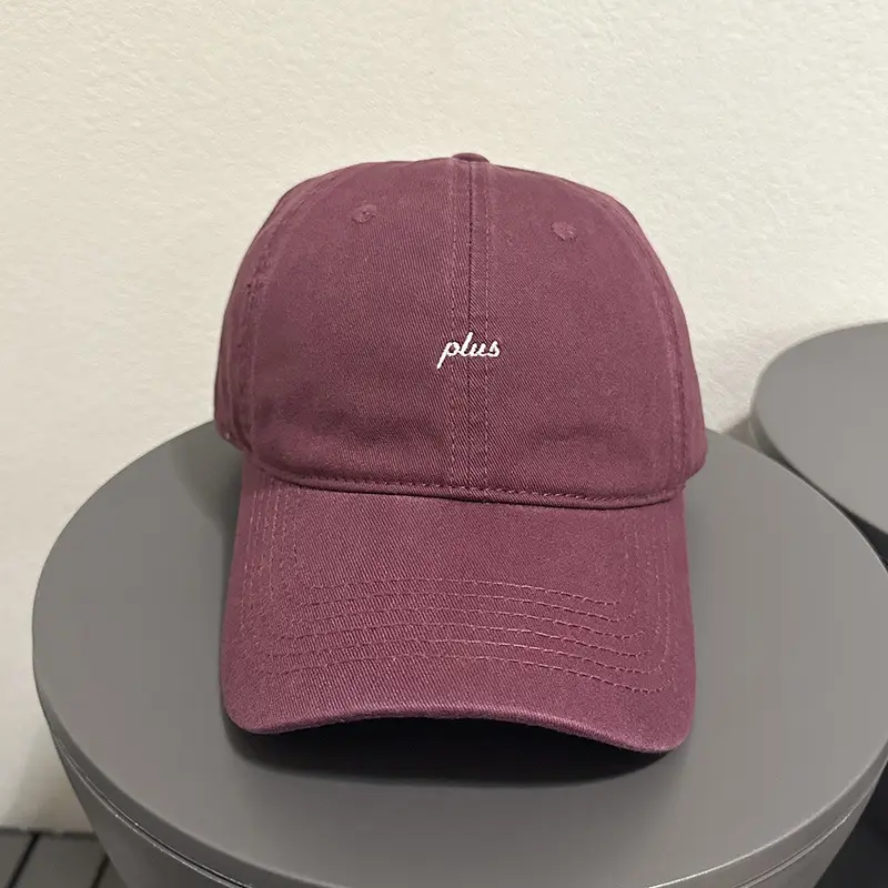 Women's Gray Plus Embroidered Baseball Cap