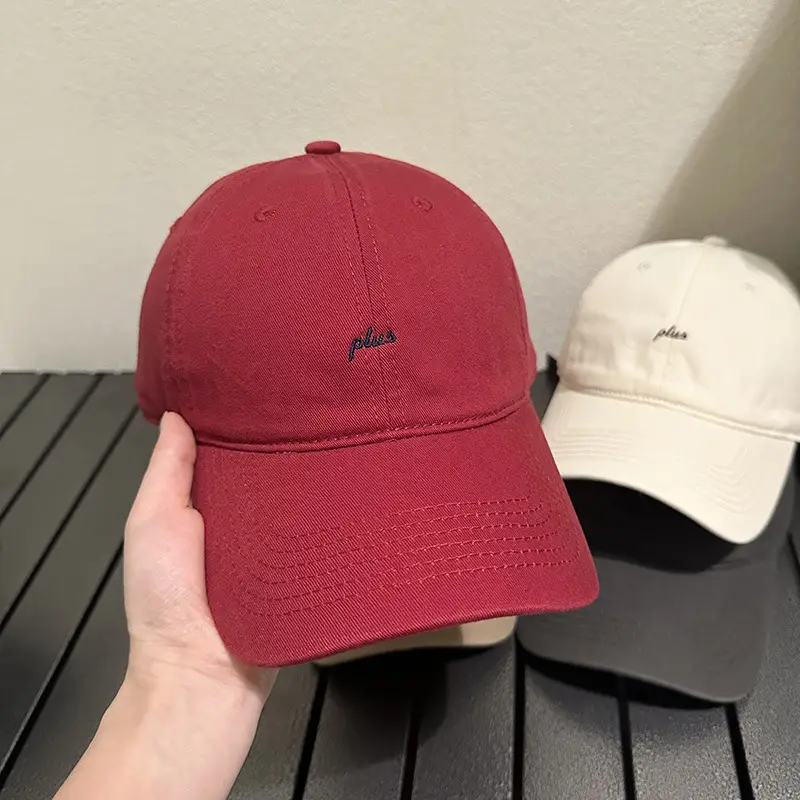 Women's Gray Plus Embroidered Baseball Cap