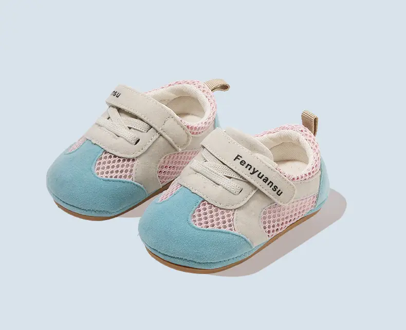 Summer New Baby Mesh Shoes Baby Toddler Shoes 3-6-12 Months Toddler Shoes Mesh Breathable Soft Sole Sandals — feature 29