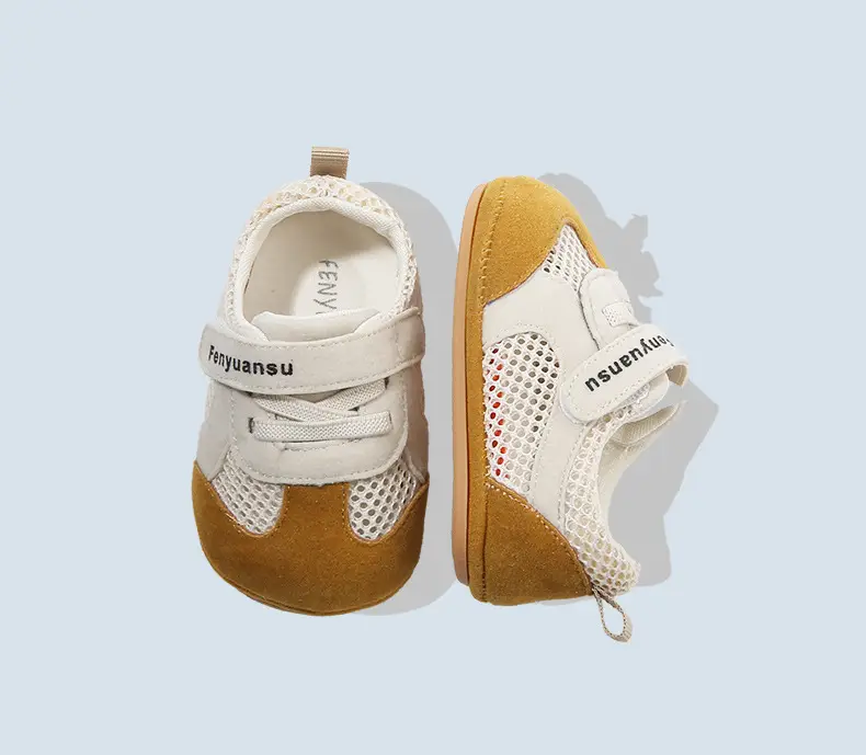 Summer New Baby Mesh Shoes Baby Toddler Shoes 3-6-12 Months Toddler Shoes Mesh Breathable Soft Sole Sandals — feature 33
