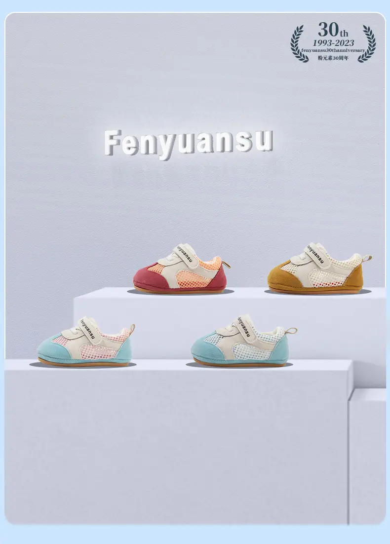 Summer New Baby Mesh Shoes Baby Toddler Shoes 3-6-12 Months Toddler Shoes Mesh Breathable Soft Sole Sandals — feature 7