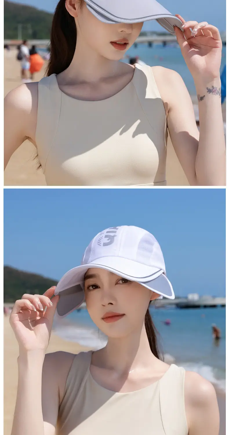 Summer Sunscreen Cap for Kids with Retractable Bristle — feature 11