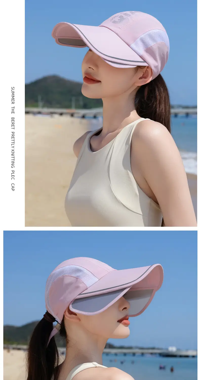 Summer Sunscreen Cap for Kids with Retractable Bristle — feature 14
