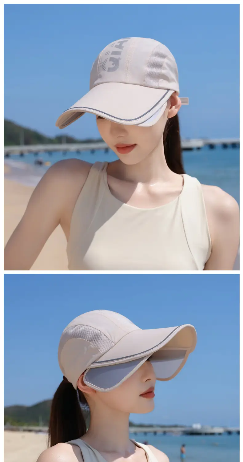 Summer Sunscreen Cap for Kids with Retractable Bristle — feature 9