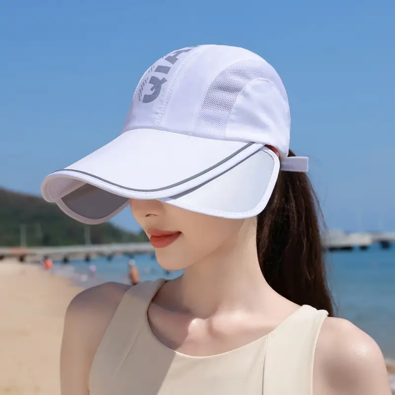 Summer Sunscreen Cap for Kids with Retractable Bristle - Image 3