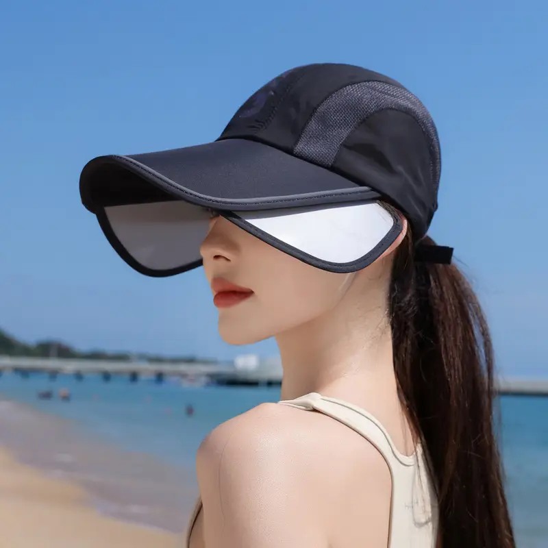Summer Sunscreen Cap for Kids with Retractable Bristle - Image 5