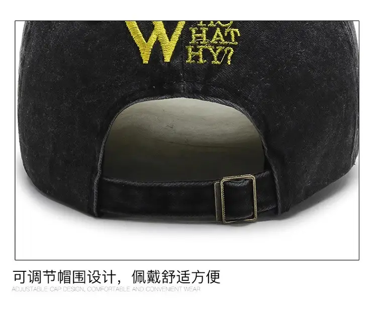 W Letter Baseball Cap Black Yellow Hot Summer — feature 18
