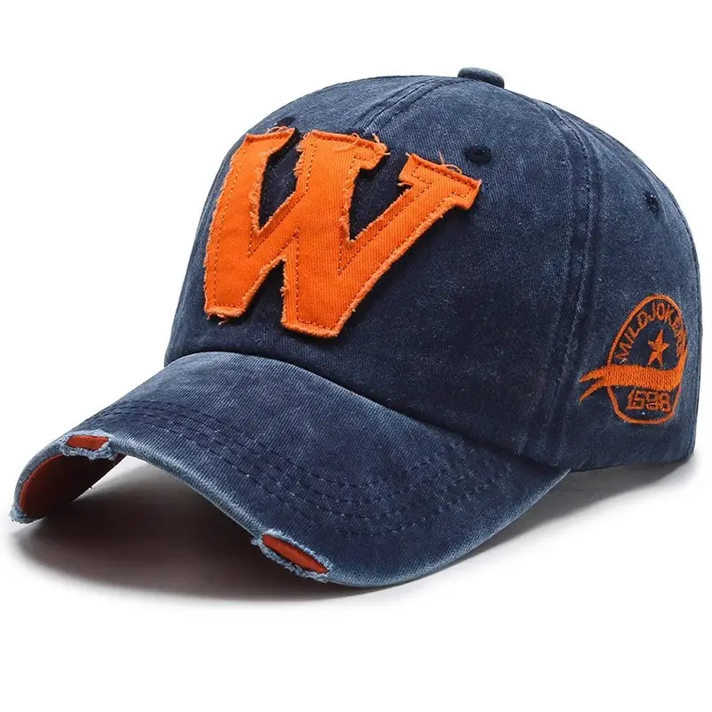 W Letter Baseball Cap Black Yellow Hot Summer - Image 6