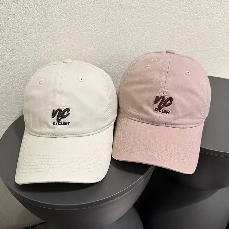 Red Embroidered Baseball Cap for Women 2026 Spring - Image 42