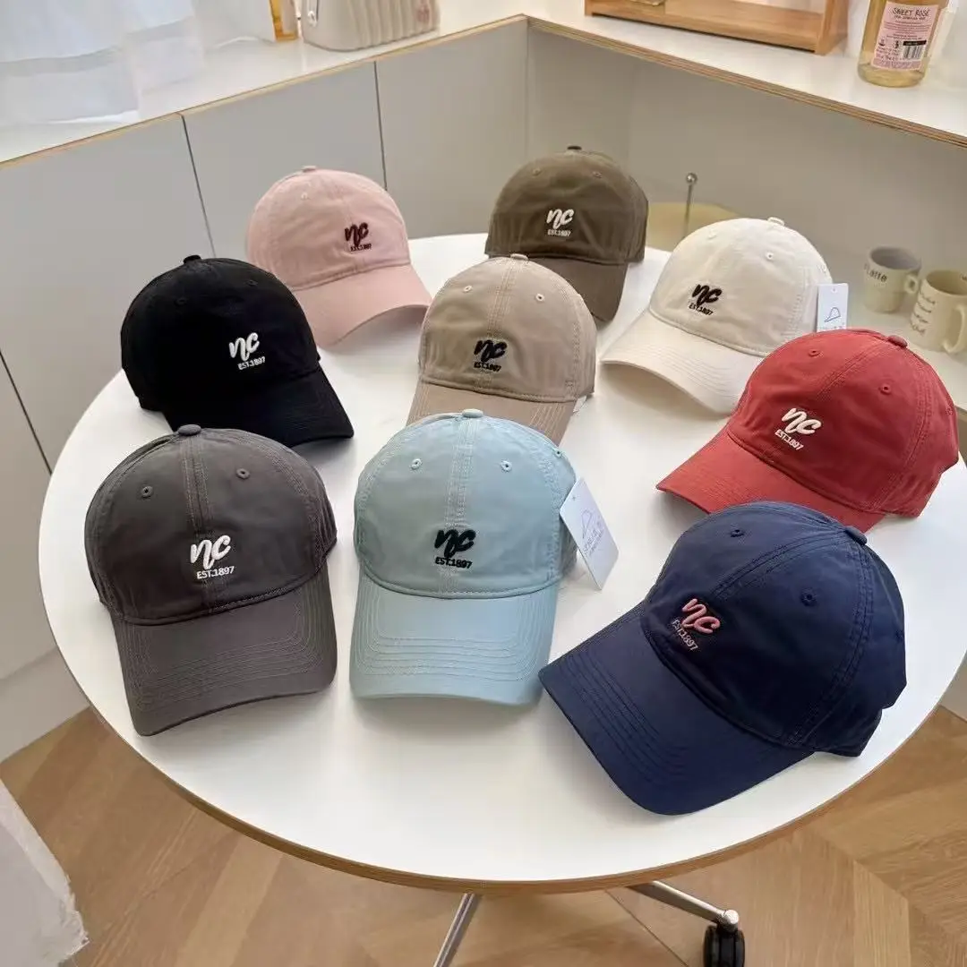 Red Embroidered Baseball Cap for Women 2026 Spring - Image 44