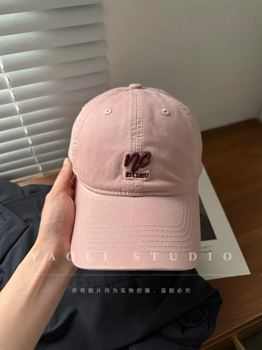 Red Embroidered Baseball Cap for Women 2026 Spring — feature 12
