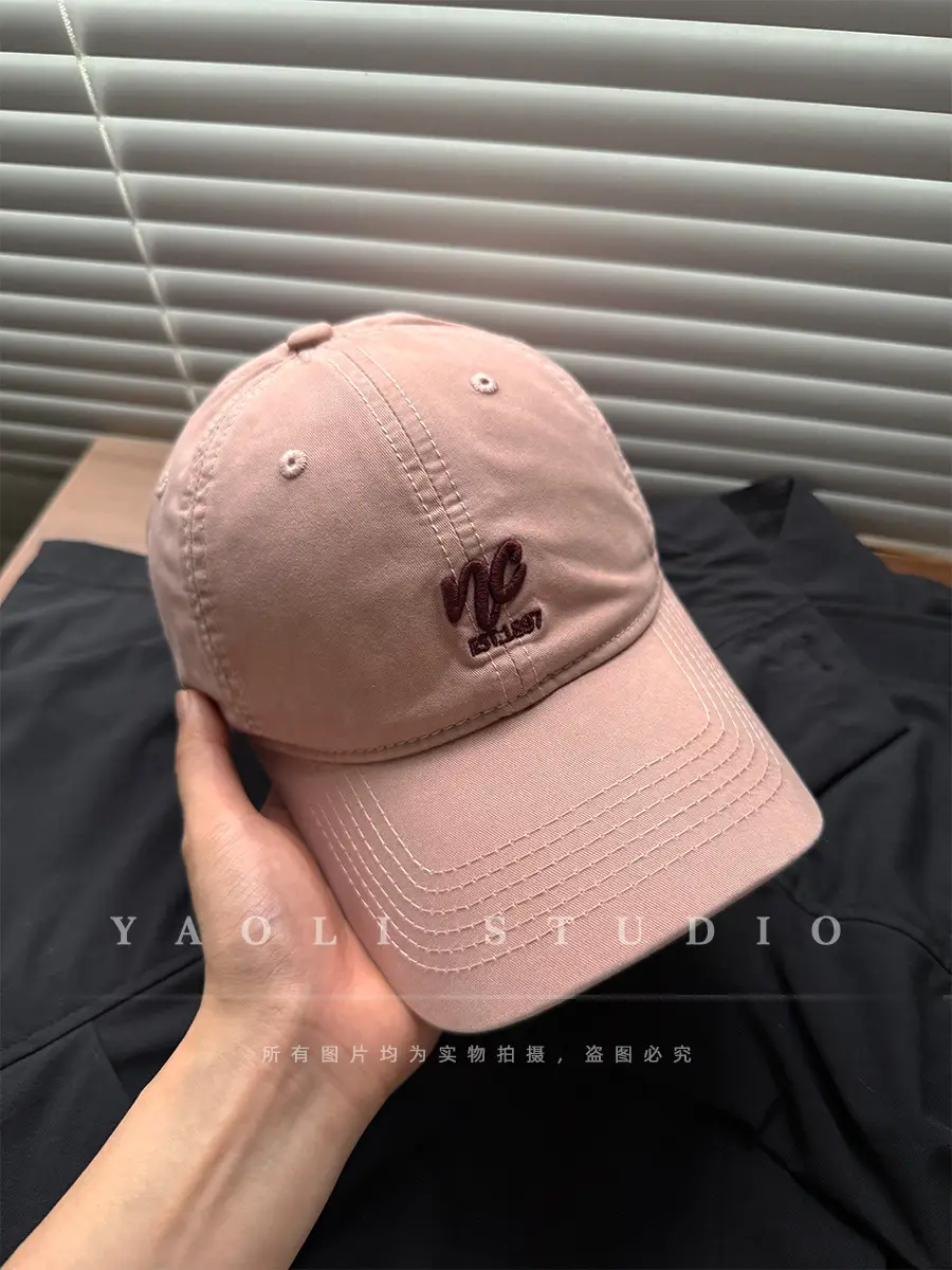 Red Embroidered Baseball Cap for Women 2026 Spring — feature 13