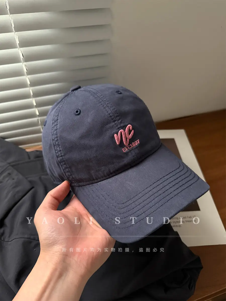 Red Embroidered Baseball Cap for Women 2026 Spring — feature 21