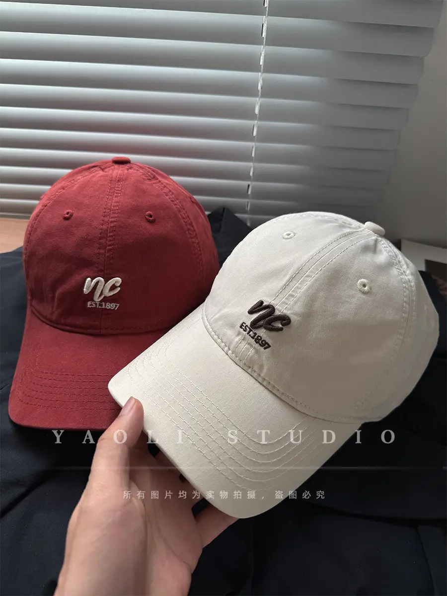 Red Embroidered Baseball Cap for Women 2026 Spring — feature 4