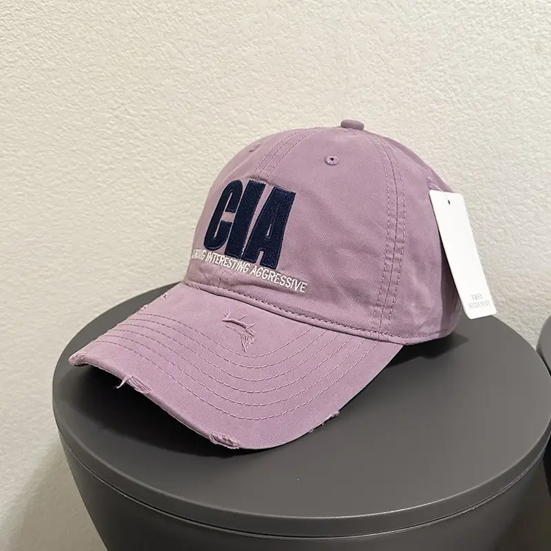 Red Embroidered Baseball Cap for Women 2026 Spring - Image 14