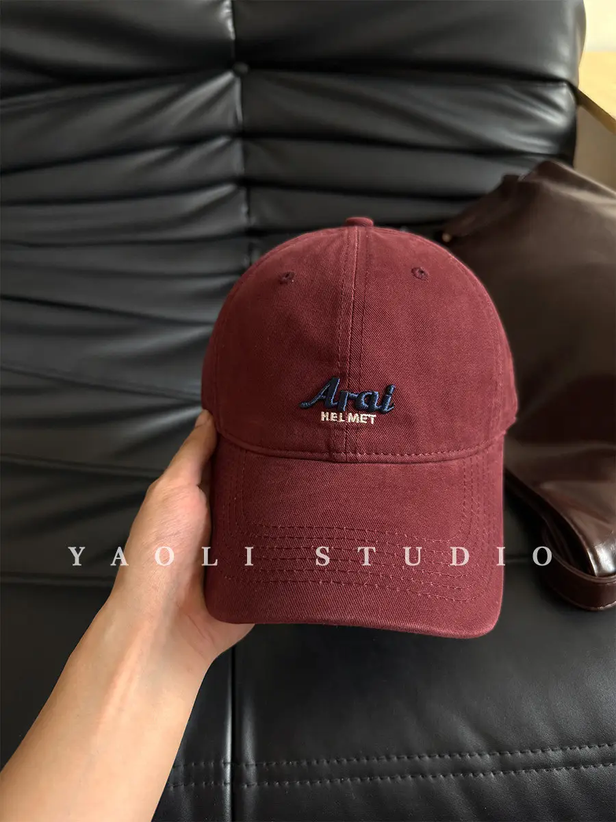 Red Embroidered Baseball Cap for Women 2026 Spring - Image 20