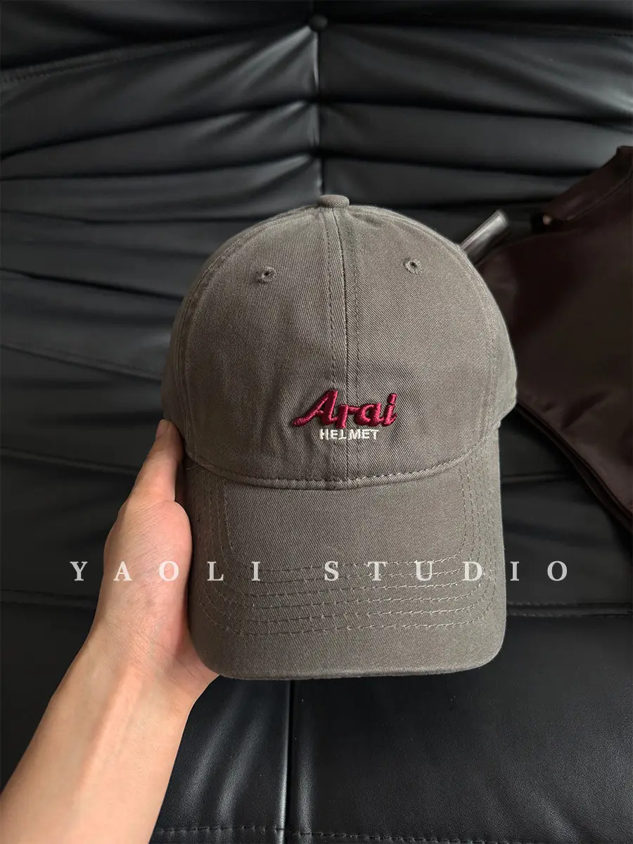 Red Embroidered Baseball Cap for Women 2026 Spring - Image 22