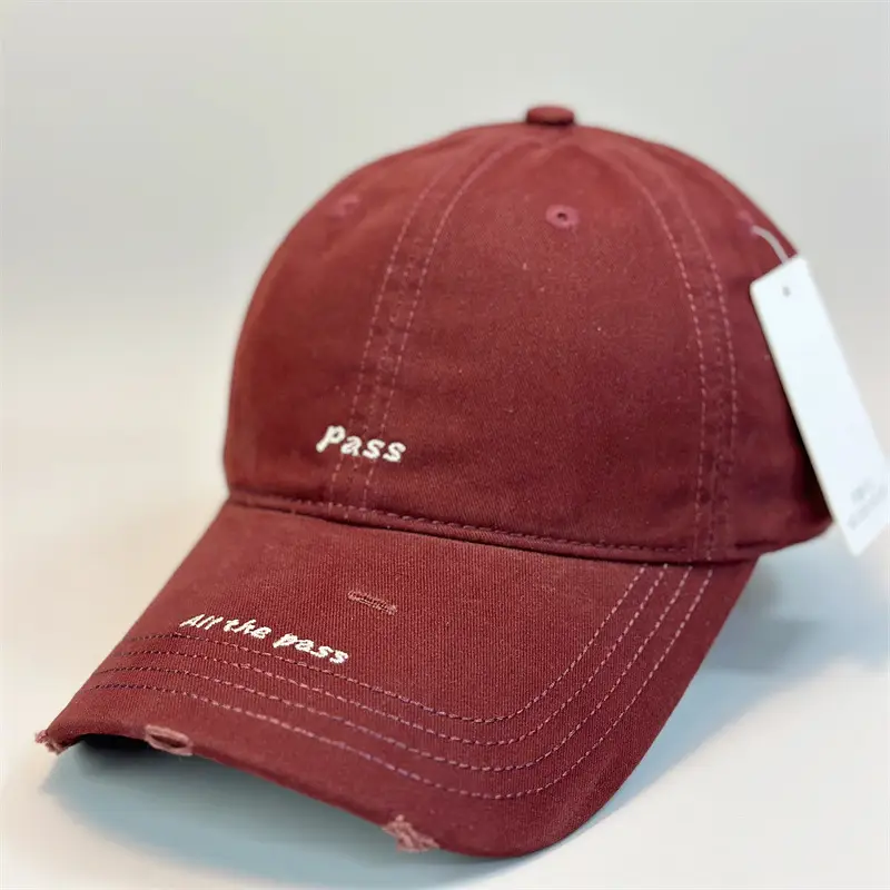 Red Embroidered Baseball Cap for Women 2026 Spring - Image 28