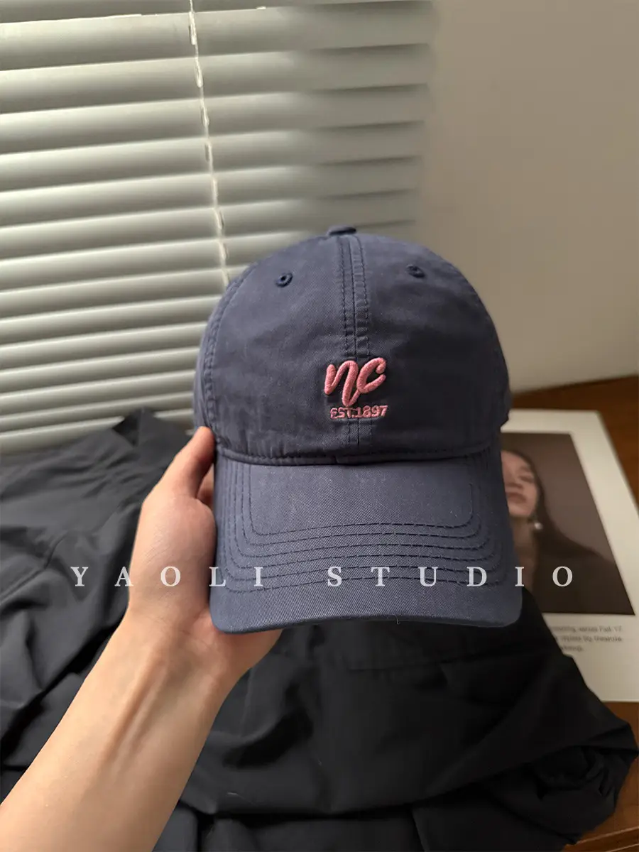 Red Embroidered Baseball Cap for Women 2026 Spring - Image 5