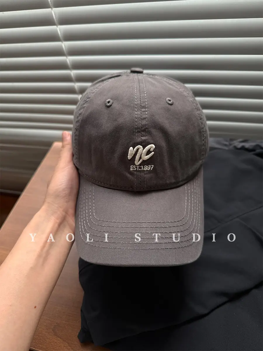 Red Embroidered Baseball Cap for Women 2026 Spring - Image 7