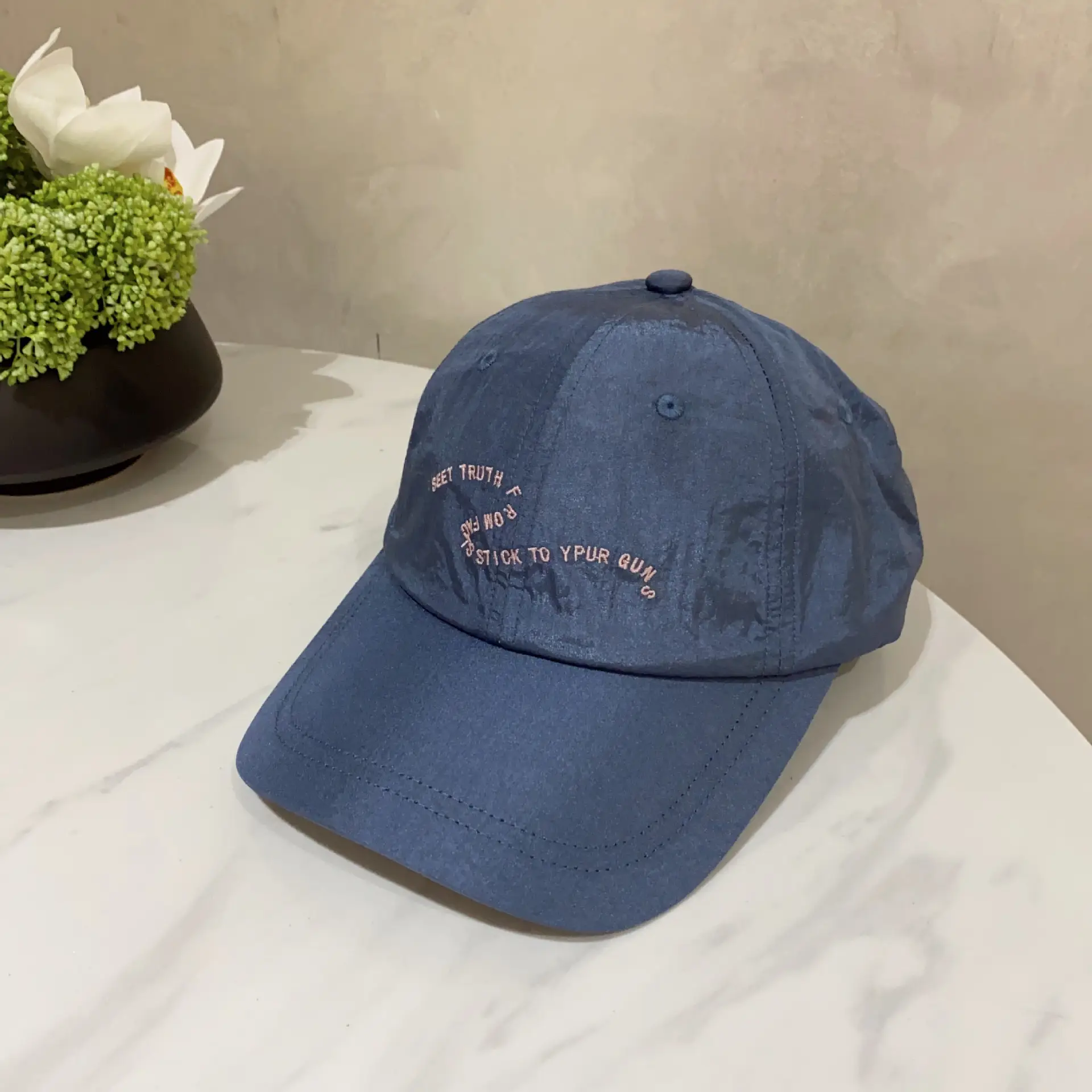 Men Women Embroidered Baseball Cap White Duck Cap - Image 7