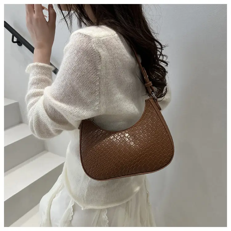 Black Chikankari Crescent Armpit Bag for Women — feature 11
