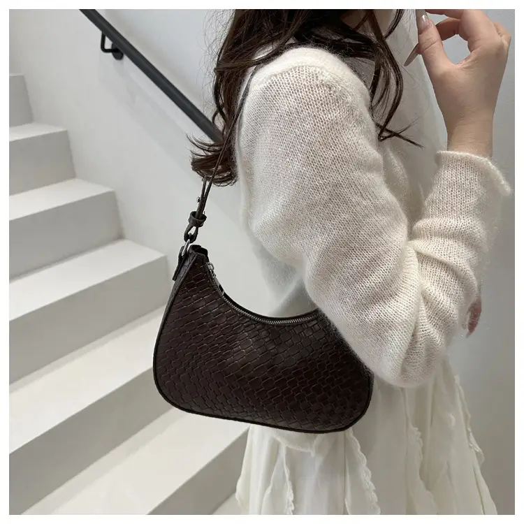 Black Chikankari Crescent Armpit Bag for Women — feature 14