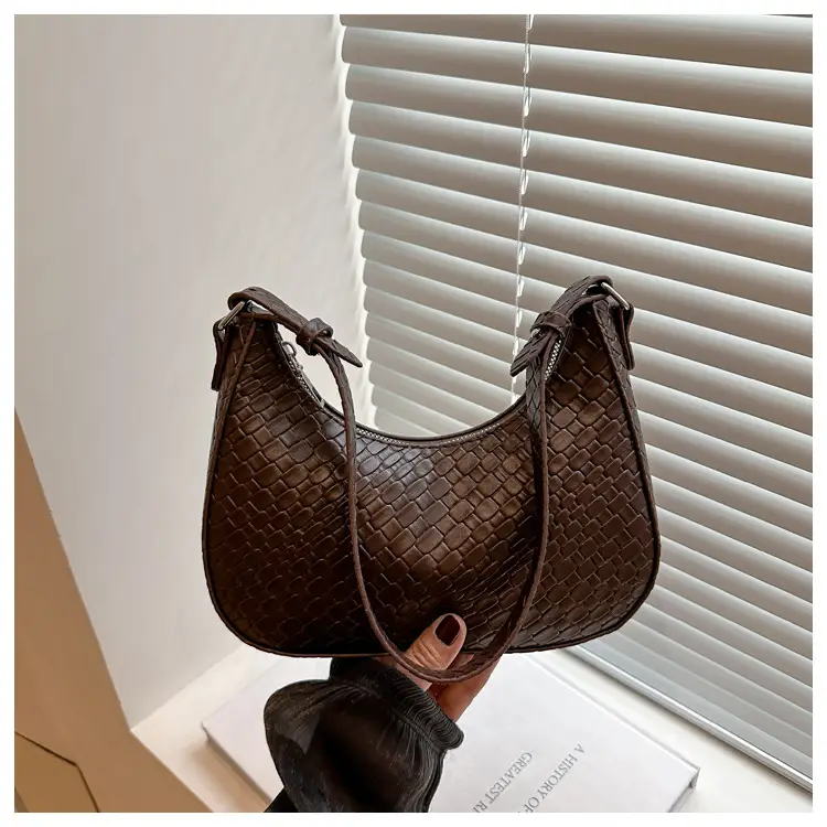 Black Chikankari Crescent Armpit Bag for Women — feature 20