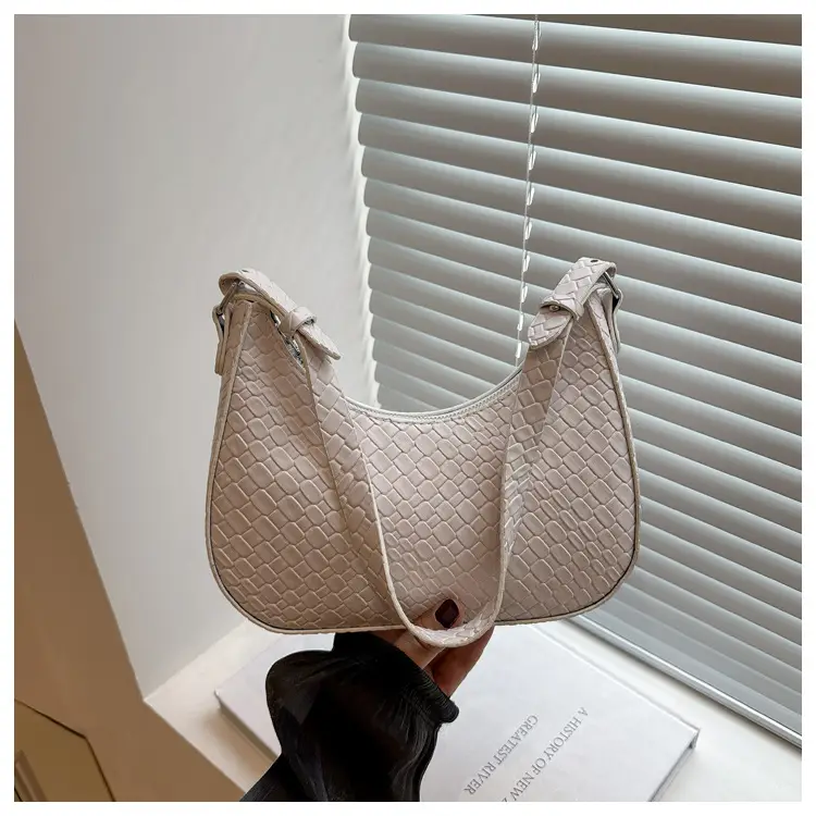 Black Chikankari Crescent Armpit Bag for Women — feature 21